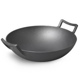 Cast Iron Kadai-Wok 32cm Pre-Seasoned