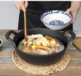 Yuan Bao Guo Cast Iron Wok with Glass Lid 20cm (8 inch) Pre-Seasoned