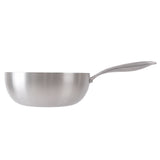 HÖF Stainless Steel 24 cm (9.5 inches) Sauté Pan 3-ply with Glass Lid