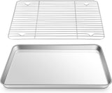HÖF Stainless Steel Baking Tray and Cooling Rack 31x24x2.5 cm (12.59 x 9.84 x 1 Inches)