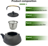 Enamelled Cast Iron Tea Kettle/Teapot 900ml