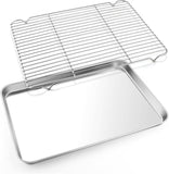 HÖF Stainless Steel Baking Tray and Cooling Rack 31x24x2.5 cm (12.59 x 9.84 x 1 Inches)
