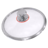HÖF Stainless Steel 24 cm (9.5 inches) Sauté Pan 3-ply with Glass Lid