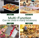 HÖF Stainless Steel Baking Tray and Cooling Rack 31x24x2.5 cm (12.59 x 9.84 x 1 Inches)