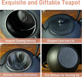 Enamelled Cast Iron Tea Kettle/Teapot 900ml