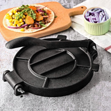 Cast Iron Tortilla/Roti Press 25.5cm (10 Inch) Pre-Seasoned