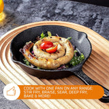 Cast Iron Mini Skillet 6 Inch (15.5 cm) Pre-Seasoned