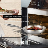 HÖF Stainless Steel 24 cm (9.5 inches) 3-ply frying pan