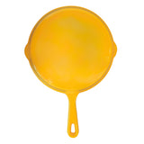 Yellow Enameled Cast Iron Skillet 8 Inch (20.5 cm)