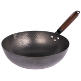 HÖF Carbon Steel Wok 32 cm (12.6 inch) Hammered Finish