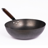 HÖF Carbon Steel Wok 32 cm (12.6 inch) Hammered Finish