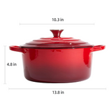 Cast Iron Casserole/Dutch Oven 10 Inch (26 cm) Enamelled