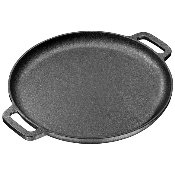 Cast Iron Pizza Pan/Dosa Tawa 35.5cm (14 Inch) Pre-Seasoned