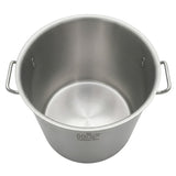 HÖF Industrial Stainless Steel Casserole / Stock Pot 24L (25 QT) With SS Lid and Heavy Bottom