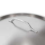 HÖF Industrial Stainless Steel Casserole / Stock Pot 24L (25 QT) With SS Lid and Heavy Bottom