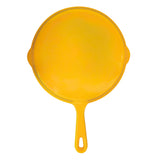Yellow Enameled Cast Iron Skillet 8 Inch (20.5 cm)