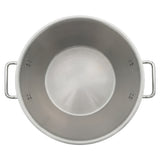 HÖF Industrial Stainless Steel Casserole / Stock Pot 24L (25 QT) With SS Lid and Heavy Bottom