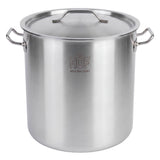 HÖF Industrial Stainless Steel Casserole / Stock Pot 28L (29 QT) With SS Lid and Heavy Bottom