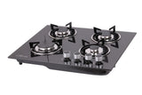 Green Life 4 Burner Gas Hob Glass Top | Built-in Gas Cooker Sri Lanka
