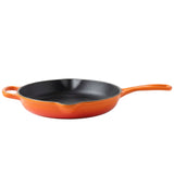 Burnt Orange Enameled Cast Iron Skillet 10 Inch (26 cm)