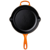 Burnt Orange Enameled Cast Iron Skillet 10 Inch (26 cm)