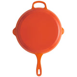 Burnt Orange Enameled Cast Iron Skillet 10 Inch (26 cm)