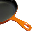 Burnt Orange Enameled Cast Iron Skillet 10 Inch (26 cm)