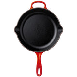 Red Enameled Cast Iron Skillet 10 Inch (26 cm)