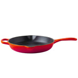 Red Enameled Cast Iron Skillet 10 Inch (26 cm)