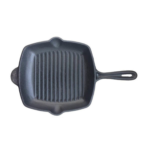 Pre-Seasoned Cast Iron Grill/Griddle Pan 26.5cm (10.5 Inch)